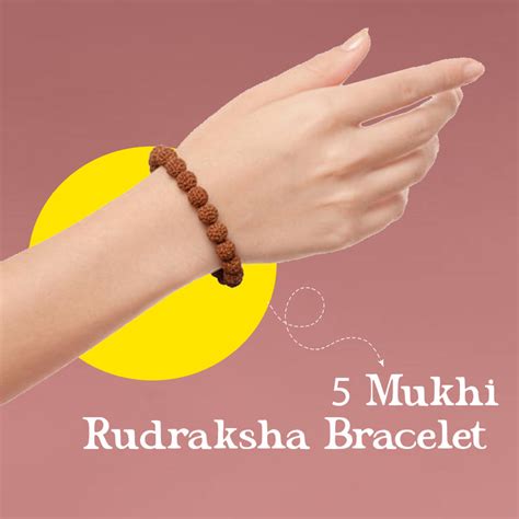 5 Mukhi Rudraksha Bracelet – Panchmukhi Rudraksha for Peace ...