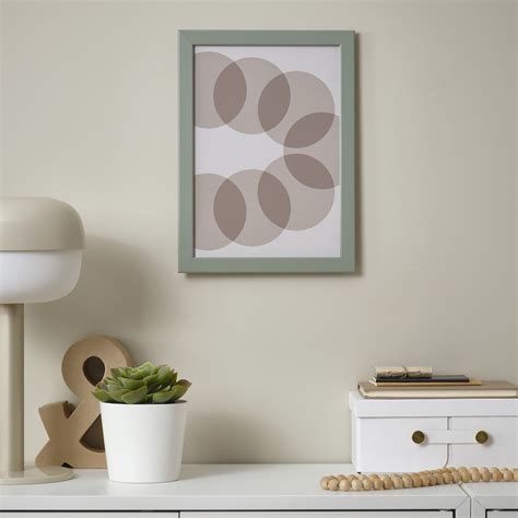 FISKBO frame, light grey-green, 21x30 cm (8 ¼x11 ¾") - IKEA