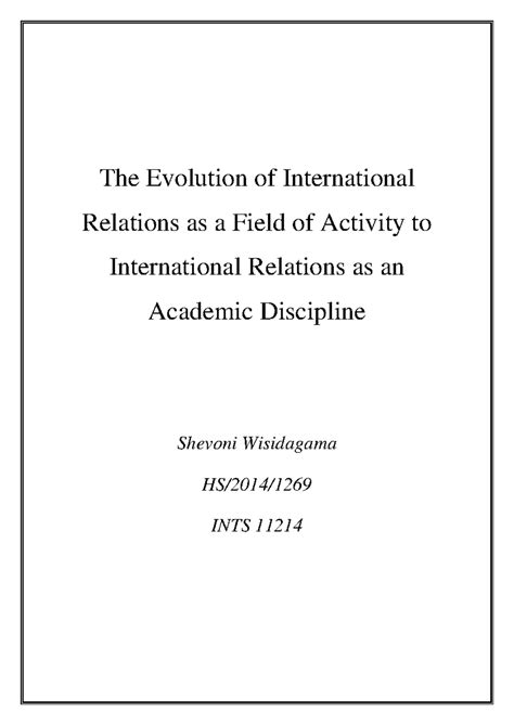 Module 4 - Diplomacy in international relations - MODULE 4 1. DIPLOMACY ...