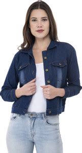 FASHIONZILLA Full Sleeve Self Design Women Denim Jacket - Buy ...