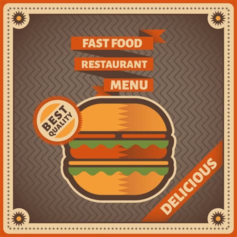 Fast food background | Premium Vector