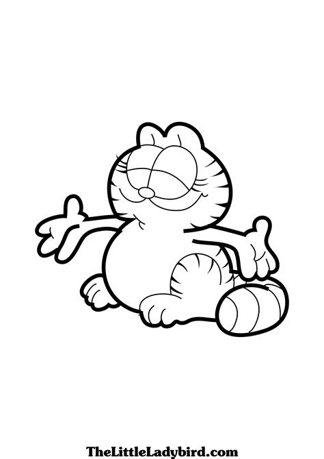 Garfield Coloring Page