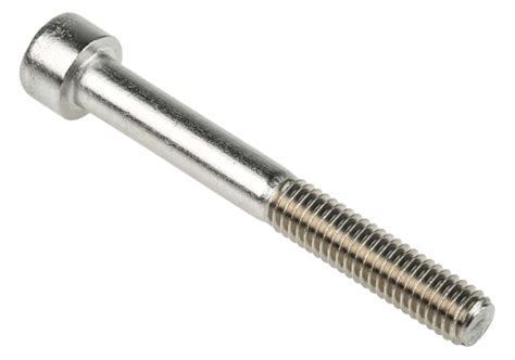 RS PRO | RS PRO Plain Stainless Steel Hex Socket Cap Screw, DIN 912, M6 ...