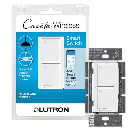 Buy Lutron Caseta Smart Lighting Switch for All Bulb Types or Fans ...