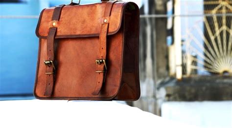 Buy vintage crafts Goat Leather Messenger Satchel Motorcycle Saddlebags ...
