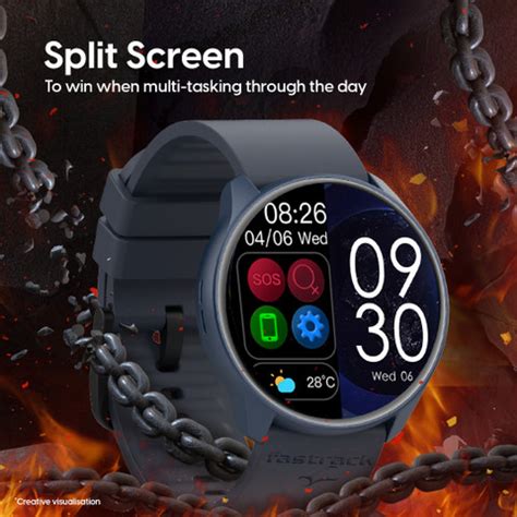 Fastrack FR1 Pro|1.3Inch AMOLED display with 600 Nits|Advanced BT ...