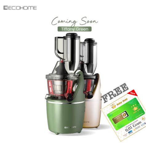 Jual ECOHOME Slow Juicer Big Mouth ESJ-999 BM - Tiffany Green - Kota ...