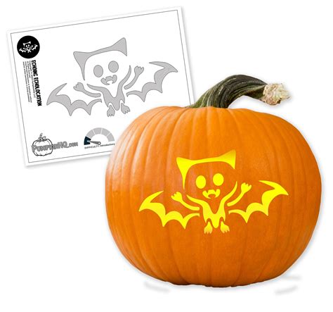 Bat Pumpkin Stencils 12 Free Pumpkin Stencils For Halloween Kids