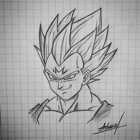 Vegeta Drawing Sketch - Drawing Skill