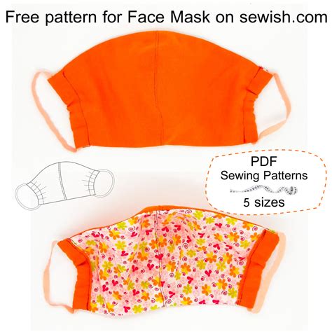 Sew It Online Face Mask Pattern 的图像结果