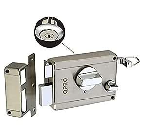 QPRO Antique Finish Main Door Lock with 4 Reversible Brass Keys ...