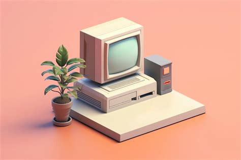 Image result for Retro PC 3D Model