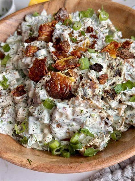 Crispy Smashed Potato Salad - Hungry Happens