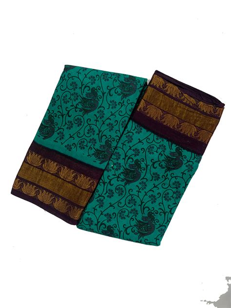 Madurai Sungudi Cotton Saree- Tissue Border – ShivFabricWorld
