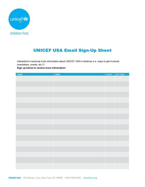 30 Best Email Sign Up Sheet Templates (Word/Excel)