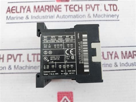 Telemecanique Lc1K0601 Contactor 220/230V 50/60Hz – Aeliya Marine Tech