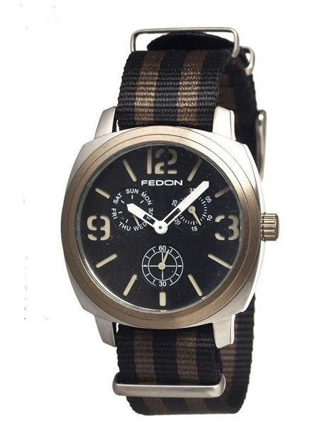 Men's Army365 Black Nylon Black Analog Watch - Walmart.com