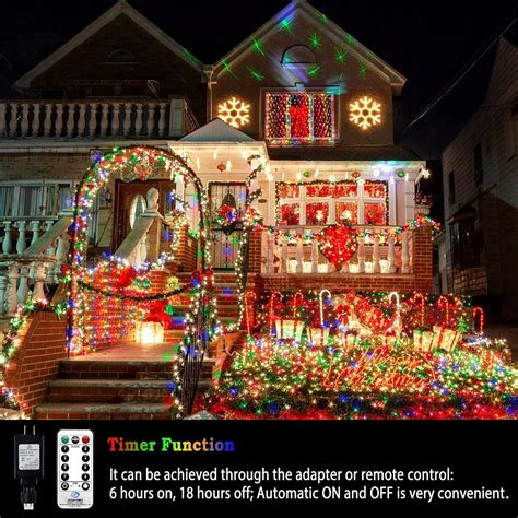 Buy KNONEW 403ft 1000 LED String Lights Outdoor Christmas Lights 8 ...