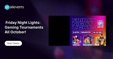 🎮 Friday Night Lights: Gaming Tournaments All October! Tickets, 126 ...