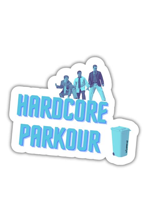 Hardcore Parkour - The Office Sticker | TV and Movies Stickers ...