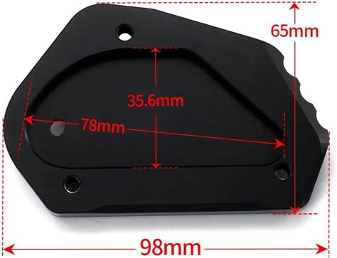 Buy Motorcycle Kickstand Extension Pad CNC Aluminum Foot Side Stands ...