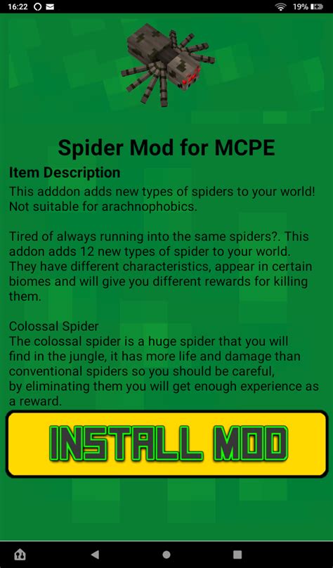 Spider Mod for MCPE - App on Amazon Appstore