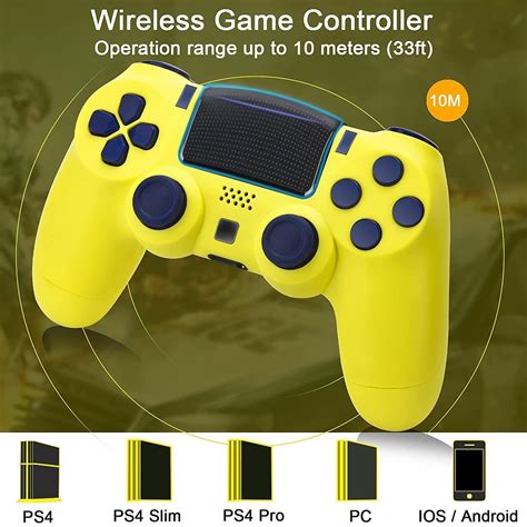 Buy Wireless Controller 2 Pack for PS4 Controller, AUGEX Wireless ...