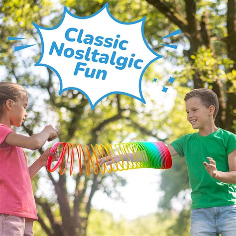 Bedwina 6 Inch Jumbo Rainbow Coil Spring Toy for Kids - India | Ubuy