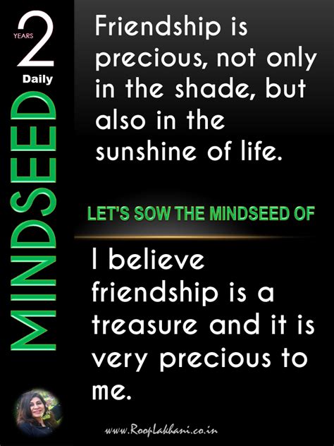#Mindseed - 778 - Friendship is... - Roop Lakhani