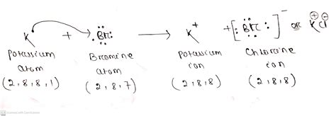 [Solved] Construct a Lewis structure for potassium and bromine. Predict ...