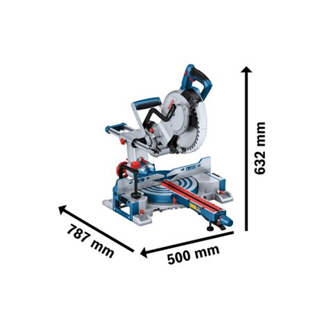 BOSCH GCM 18V-254 D Akülü Kızaklı Gönye Kesme Makinası 254 mm (Akü ve ...