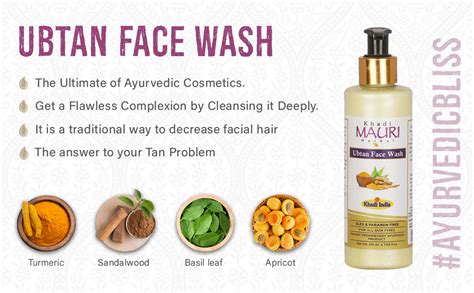 Khadi Mauri Herbal Ubtan Face Wash - Ayurvedic Skin Healer & Anti ...