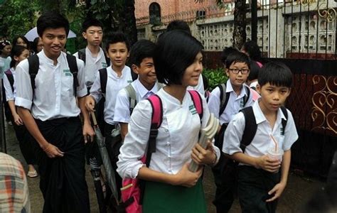 众多的缅甸学子在学习的中途就离开学校 - 缅华网