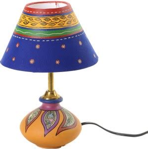 AAPNO RAJASTHAN Handcrafted Terracotta Shade Table Lamp Price in India ...