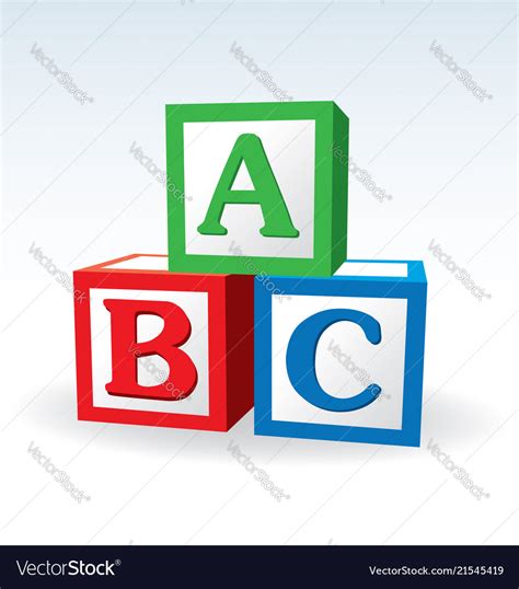 Image result for ABCD Block Letters
