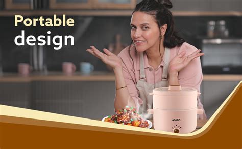 Buy AGARO Primo Multi Function Pot 2L, Double Layered Body, Ceramic ...