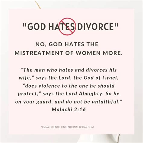 Does God Hate Divorce?