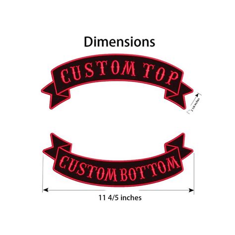 Buy Custom Rocker Patches ,Personalized Embroidered Top and Bottom ...