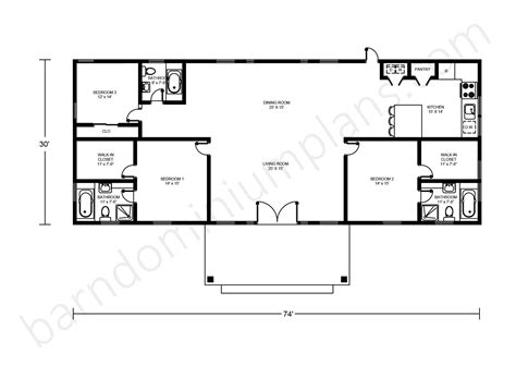 Pole Barn Open Floor Plan