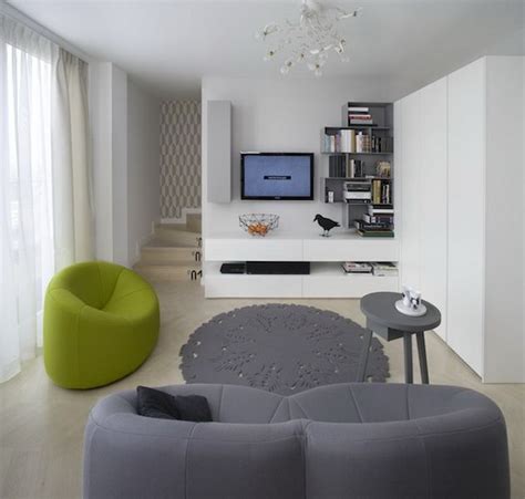 極簡風格的高級灰：65平開放式設計的小公寓 - 设计之家