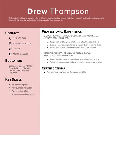 20 Best Student Teacher Resume Examples and Templates for 2025