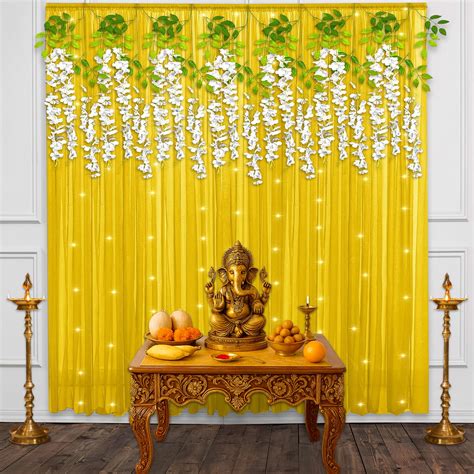 Buy Yellow Backdrop To enhance your Ganesh Chaturthi in India at Best ...