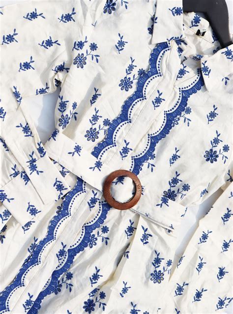 Mulmul Pima Daphne Off White Top with Mulmul Pima Daphne Off White Pan