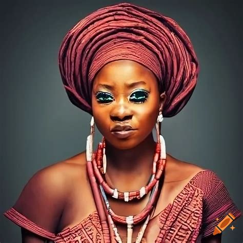 Elegance of the Yoruba tribe in Western Nigeria on Craiyon