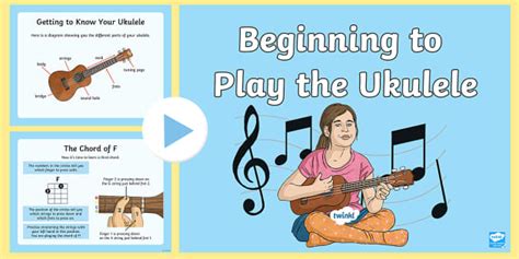 Ukulele PowerPoint for Beginners (teacher made) - Twinkl