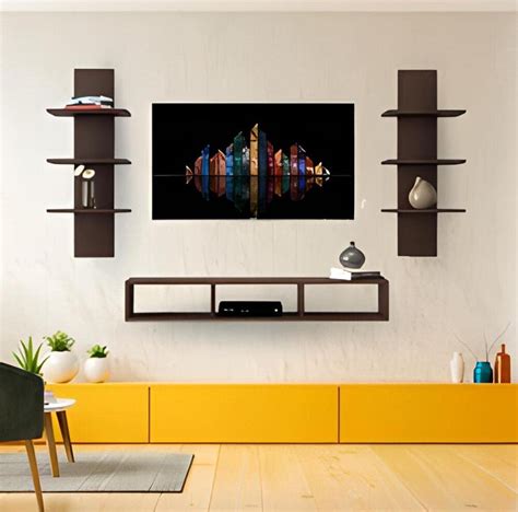 Bros Moon Wooden TV Cabinet Set Top Box Wall Shelf/Holder/Wall Mount ...