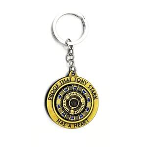Marvel Avengers Iron Man Arc Reactor Rotating Keychain Metal | Doctor ...