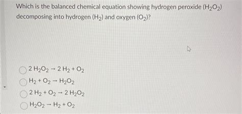 H2O2 Balanced Equation 的图像结果