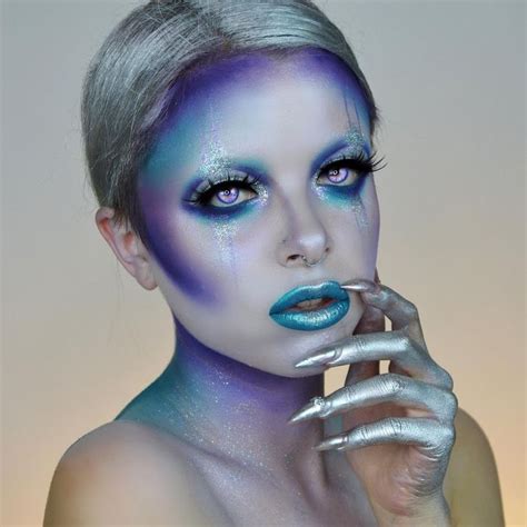 Alien Halloween Makeup 的图像结果