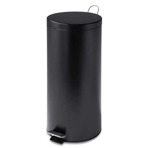 Honey-Can-Do TRS-02111 Round Stainless Steel Step Trash Can with Liner ...